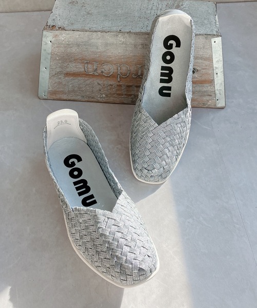 Gomu 56(ゴムゴム)の「洗える スクエアトゥ 軽量 フラット バレエシューズ【2026新作】(パンプス・レディース・ベージュ/ブラック/ベージュ系その他/シルバー・24.5cm/24cm/23.5cm/23cm/22.5cm)」の19枚目の写真