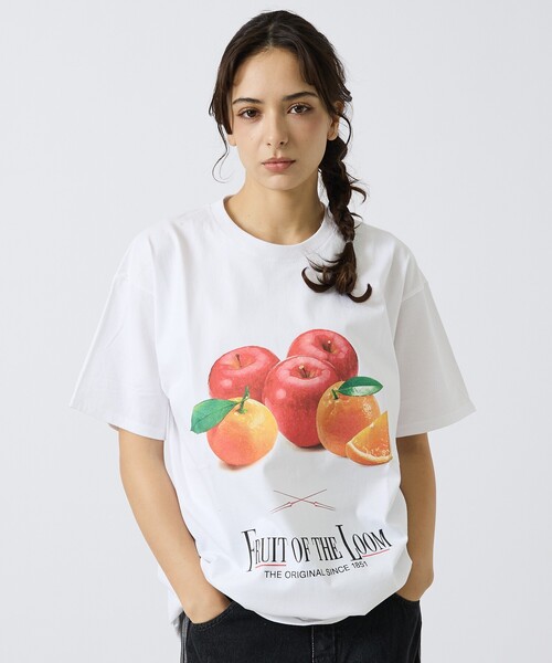 FRUIT OF THE LOOM(フルーツオブザルーム)の「【RADIO EVA"THE 30"】C011 EVANGELION FRUITS T-Shirt by FRUIT OF THE LOOM/フルーツプリント(Tシャツ/カットソー・メンズ・パープル/イエロー/レッド・S/M/L/XL)」の3枚目の写真