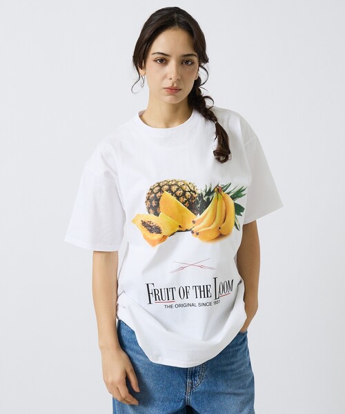 FRUIT OF THE LOOM(フルーツオブザルーム)の「【RADIO EVA"THE 30"】C011 EVANGELION FRUITS T-Shirt by FRUIT OF THE LOOM/フルーツプリント(Tシャツ/カットソー・メンズ・パープル/イエロー/レッド・S/M/L/XL)」の2枚目の写真
