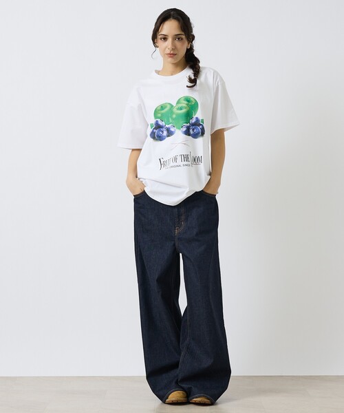 FRUIT OF THE LOOM(フルーツオブザルーム)の「【RADIO EVA"THE 30"】C011 EVANGELION FRUITS T-Shirt by FRUIT OF THE LOOM/フルーツプリント(Tシャツ/カットソー・メンズ・パープル/イエロー/レッド・S/M/L/XL)」の16枚目の写真