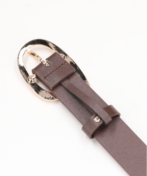 Right-on（ライトオン）の「【HONEYSUCKLE ROSE】変形バックルベルト (レディース / ウエストマーク / 合成皮革)（ベルト・レディース・ブラウン/ブラック・フリー）」の4枚目の写真