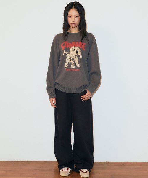 MAHAGRID(マハグリッド)の「mahagrid 『mahagrid/マハグリッド』 Strange Puppy Knit Set/ストレンジパピーニットセット(ニット/セーター・レディース・チャコールグレー/アイボリー・S/M/L)」の17枚目の写真