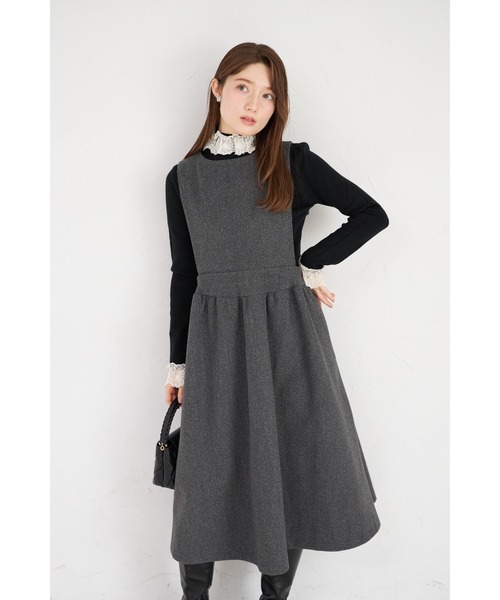tocco closet(トッコ クローゼット)の「【ZOZO限定】レースプチハイネックリブニットトップス(ニット/セーター・レディース・アイボリー/ブラック/ライトブルー/グレー・M)」の21枚目の写真