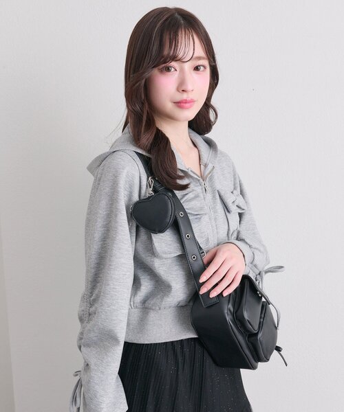 セール】ハートポーチ付きショルダーバッグ（ショルダーバッグ