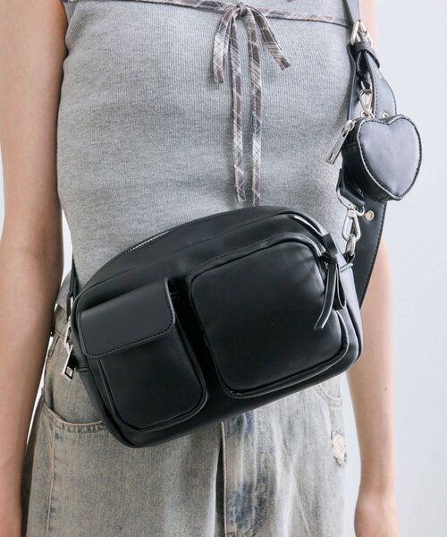 セール】ハートポーチ付きショルダーバッグ（ショルダーバッグ