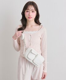 OLIVE des OLIVE（オリーブデオリーブ）の「【WEB限定/500mlペットボトル収納可】ハートポーチ付きショルダーバッグ（ショルダーバッグ）」