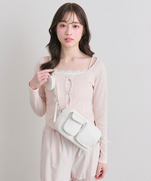 セール】【WEB限定/500mlペットボトル収納可】ハートポーチ付き