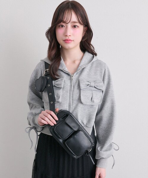 セール】【WEB限定】ハートポーチ付きショルダーバッグ（ショルダー