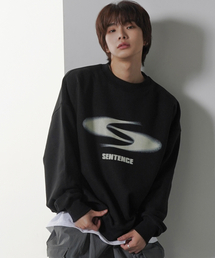 THE MILE（ザマイル）の「センテンスエッセンシャル スウェット メンズマンツーマン BLACK（スウェット）」