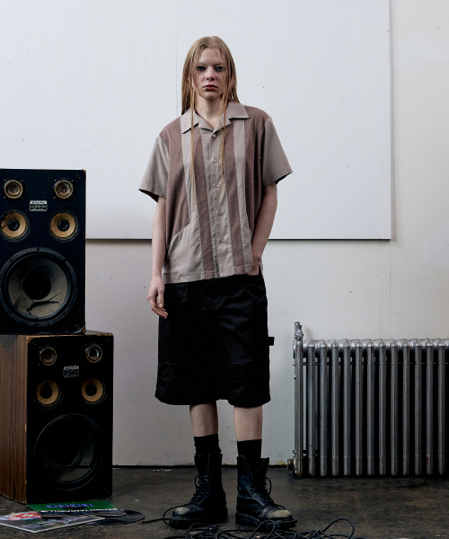 THEVINYLHOUSE（ザバイニルハウス）の「LINEN MESH SHORT SLEEVE SHIRTS BROWN（シャツ/ブラウス・メンズ・その他・S/M/L）」の7枚目の写真