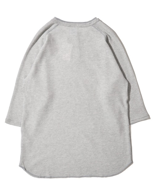 JEMORGAN（ジェーイーモーガン）の「【JEMORGAN / ジェイモーガン】ワッフル ヘンリーネック 7分袖 ラグランTシャツ / サーマル カットソー（Tシャツ/カットソー・メンズ・ブラック/ホワイト/ナチュラル/杢グレー・LARGE/MEDIUM/X-LARGE）」の10枚目の写真