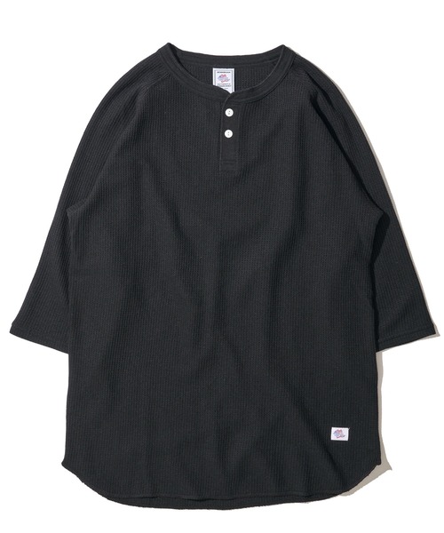 JEMORGAN（ジェーイーモーガン）の「【JEMORGAN / ジェイモーガン】ワッフル ヘンリーネック 7分袖 ラグランTシャツ / サーマル カットソー（Tシャツ/カットソー・メンズ・ブラック/ホワイト/ナチュラル/杢グレー・LARGE/MEDIUM/X-LARGE）」の7枚目の写真