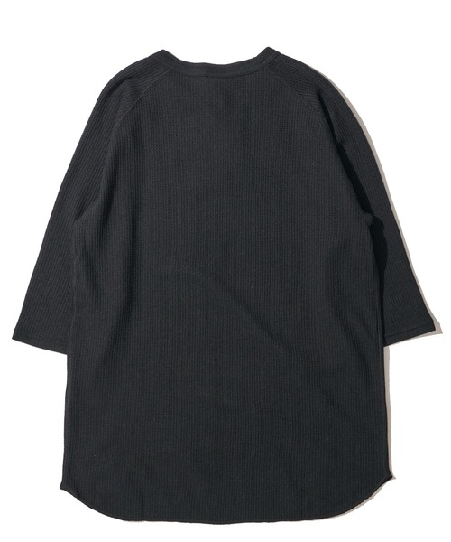 JEMORGAN（ジェーイーモーガン）の「【JEMORGAN / ジェイモーガン】ワッフル ヘンリーネック 7分袖 ラグランTシャツ / サーマル カットソー（Tシャツ/カットソー・メンズ・ブラック/ホワイト/ナチュラル/杢グレー・LARGE/MEDIUM/X-LARGE）」の8枚目の写真