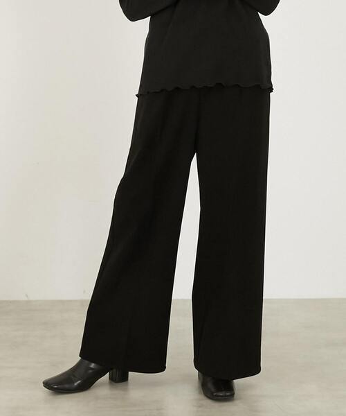 MELROSE claire(メルローズ クレール)の「【ストレッチ起毛パンツ】(その他パンツ・レディース・ブルー/ブラック/ブラウン系その他/アイボリー・FREE)」の3枚目の写真