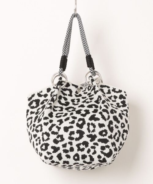 Munich（ミューニック）の「レオパードジャガードハンドバッグ（ハンドバッグ・レディース・ベージュ/ブルー/ホワイト・FREE）」の21枚目の写真