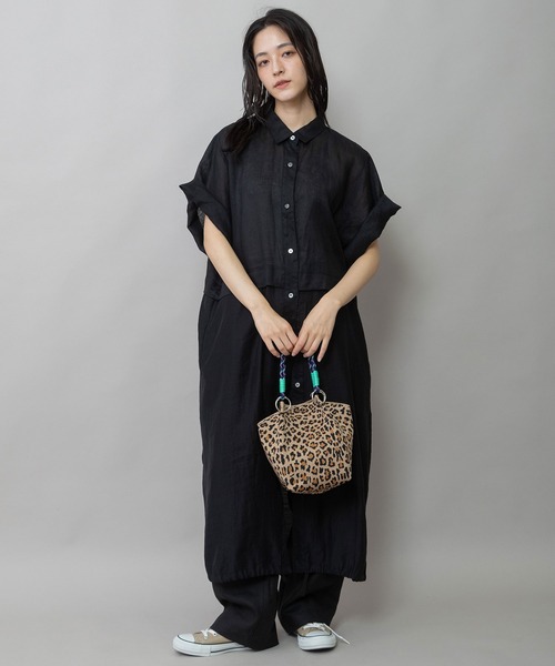 Munich（ミューニック）の「レオパードジャガードハンドバッグ（ハンドバッグ・レディース・ベージュ/ブルー/ホワイト・FREE）」の12枚目の写真