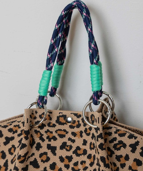 Munich（ミューニック）の「レオパードジャガードハンドバッグ（ハンドバッグ・レディース・ベージュ/ブルー/ホワイト・FREE）」の14枚目の写真