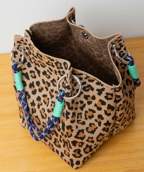 Munich（ミューニック）の「レオパードジャガードハンドバッグ（ハンドバッグ・レディース・ベージュ/ブルー/ホワイト・FREE）」の16枚目の写真