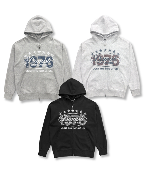DAMISH(ダミシュ)の「1976ヴィンテージクラックツーウェイフードパーカー_メランジ(パーカー・レディース・ライトグレー・SMALL/MEDIUM)」の5枚目の写真