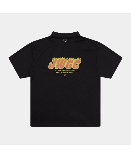 JAMIE WEST（ジェイミーウエスト）の「JWGC フレイムポケットピケシャツ (ブラック)（ポロシャツ・レディース・ブラック・L/M）」の2枚目の写真