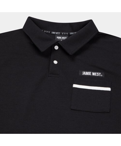 JAMIE WEST（ジェイミーウエスト）の「JWGC フレイムポケットピケシャツ (ブラック)（ポロシャツ・レディース・ブラック・L/M）」の4枚目の写真