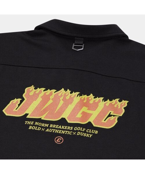 JAMIE WEST（ジェイミーウエスト）の「JWGC フレイムポケットピケシャツ (ブラック)（ポロシャツ・レディース・ブラック・L/M）」の5枚目の写真