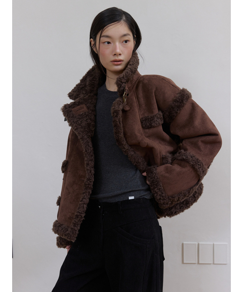 ASURA(アスラ)の「WOOL LINE MUSTANG (BROWN)(ムートンコート・レディース・その他・ONE SIZE)」の4枚目の写真
