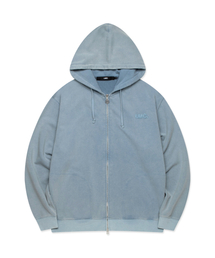 LMC( )��WASHED OG APPLIQUE ZIP UP HOODIE blue(�p�[�J�[)
