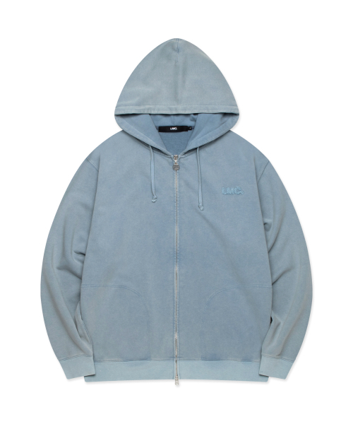 LMCの「WASHED OG APPLIQUE ZIP UP HOODIE blue(パーカー・メンズ・その他・S/M/L/XL)」の1枚目の写真
