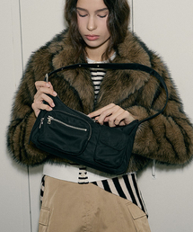 NONMUTE（ノーエンミュート）の「Multi pocket bag Black（ショルダーバッグ）」