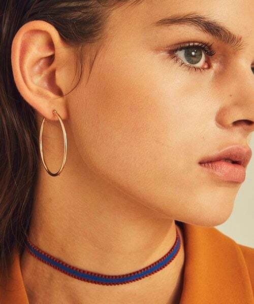 LOVE ME MONSTER(ラブミーモンスター)の「bold rose gold ring earrings(ピアス(両耳用)・レディース・ピンクゴールド・FREE)」の1枚目の写真