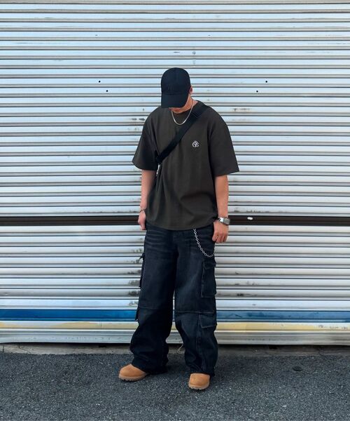 URBANAGE(アーバンエイジ)の「ダブルカーゴウォッシングデニムワイドパンツライトブルー(デニムパンツ・レディース・その他・SMALL/MEDIUM/LARGE/X-LARGE)」の8枚目の写真