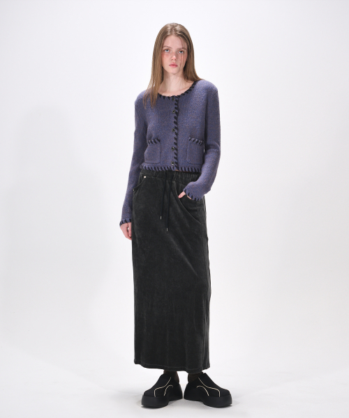 ETMON(エトモン)の「Stitch Point Knit Cardigan, Blue(カーディガン/ボレロ・レディース・その他・FREE)」の2枚目の写真