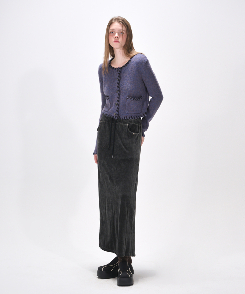 ETMON(エトモン)の「Stitch Point Knit Cardigan, Blue(カーディガン/ボレロ・レディース・その他・FREE)」の3枚目の写真