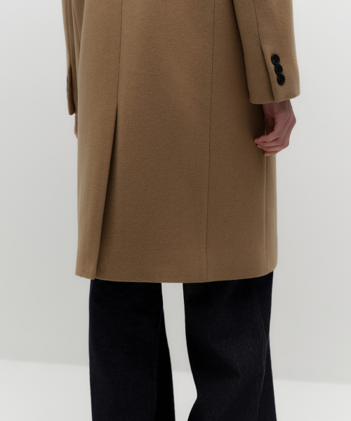 MUSINSA STANDARD WOMAN（ムシンサスタンダードウーマン）の「ウィメンズカシミヤブレンドチェスターフィールドコート[キャメル]（チェスターコート・レディース・その他・SMALL/MEDIUM/LARGE/X-SMALL）」の7枚目の写真