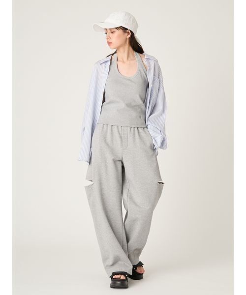 FRAY I.D(フレイアイディー)の「カットアウトスウェットパンツ(その他パンツ・レディース・クリーム/グレー/チャコールグレー・0/1)」の19枚目の写真