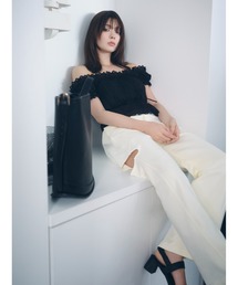 FRAY I.D（フレイアイディー）の「カットアウトスウェットパンツ（その他パンツ）」