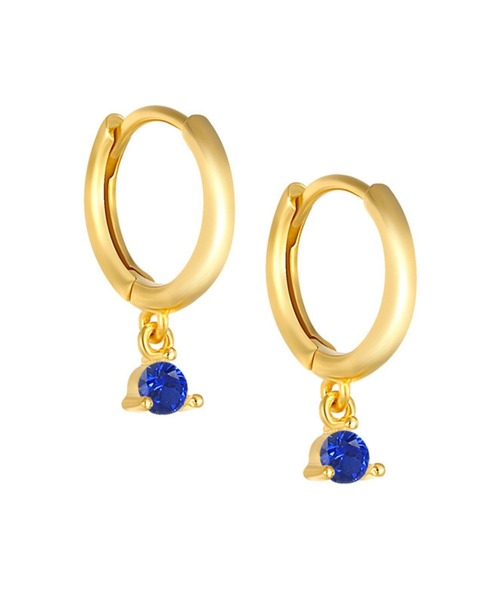 セール】YU-KA:カラー ドロップデザインフープピアス color drop