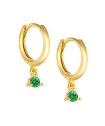 YU-KA:カラー ドロップデザインフープピアス color drop design hoop pierce