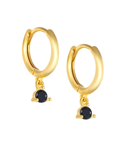 yu-ka(ユーカ)の「YU-KA:カラー ドロップデザインフープピアス color drop design hoop pierce(ピアス(両耳用)・レディース・グリーン/パープル/ブルー/ブラック・FREE)」の1枚目の写真