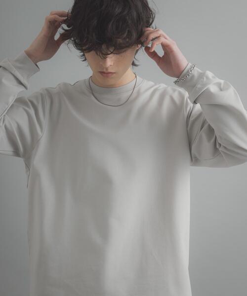 SENSE OF PLACE by URBAN RESEARCH（センスオブプレイスバイアーバンリサーチ）の「『XLサイズ/WEB限定』コンフォートロングTシャツ（Tシャツ/カットソー・メンズ・ホワイト/ブラック/ライトグレー・X-LARGE/LARGE/MEDIUM）」の3枚目の写真