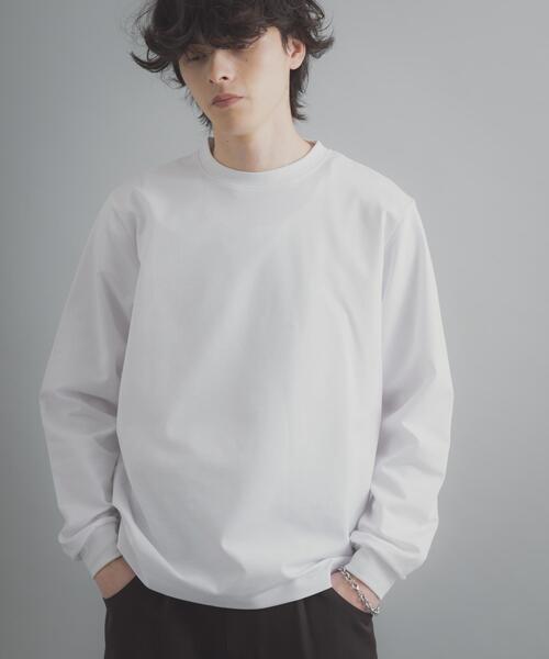 SENSE OF PLACE by URBAN RESEARCH（センスオブプレイスバイアーバンリサーチ）の「『XLサイズ/WEB限定』コンフォートロングTシャツ（Tシャツ/カットソー・メンズ・ホワイト/ブラック/ライトグレー・X-LARGE/LARGE/MEDIUM）」の5枚目の写真