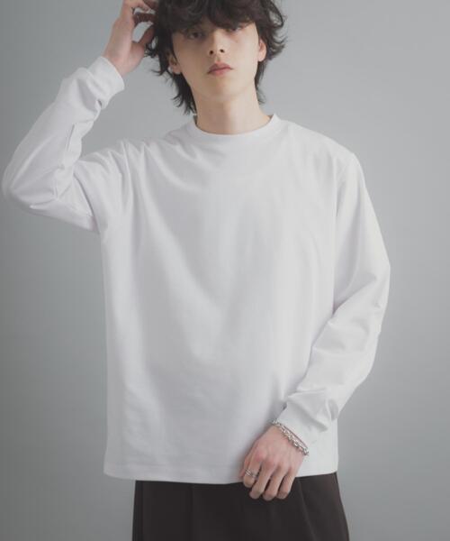 SENSE OF PLACE by URBAN RESEARCH（センスオブプレイスバイアーバンリサーチ）の「『XLサイズ/WEB限定』コンフォートロングTシャツ（Tシャツ/カットソー・メンズ・ホワイト/ブラック/ライトグレー・X-LARGE/LARGE/MEDIUM）」の6枚目の写真