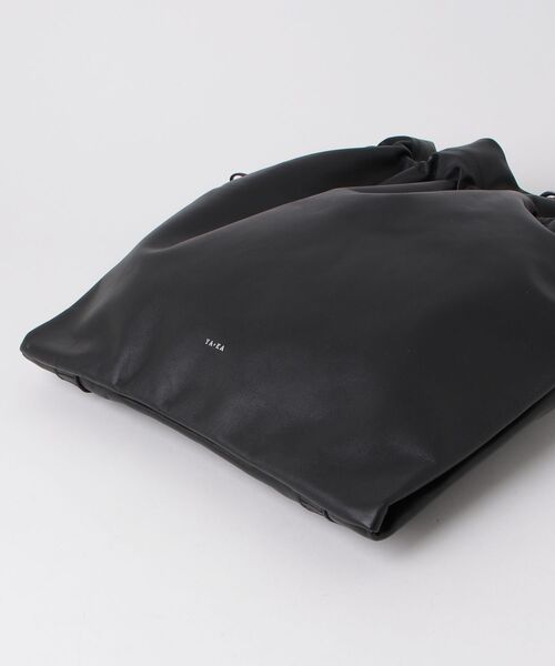 YArKA（ヤーカ）の「【YArKA/ヤーカ】real leather drawstring shoulder & backpack [bdbd5] / 巾着2wayナップサック（バックパック/リュック・メンズ・ブラック・FREE）」の21枚目の写真