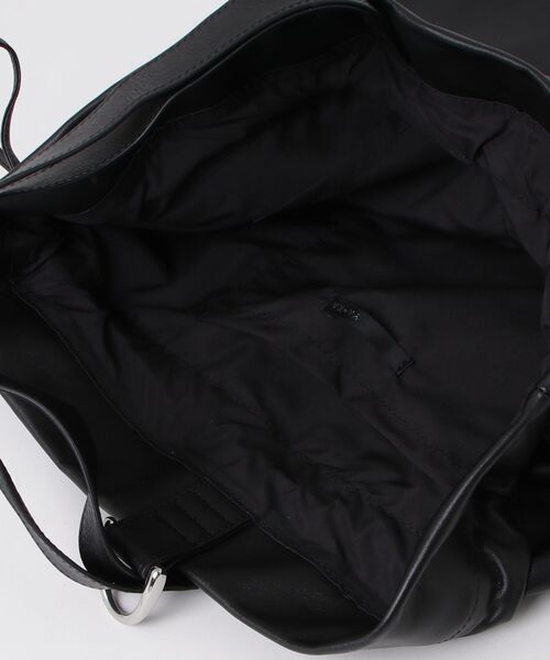 YArKA（ヤーカ）の「【YArKA/ヤーカ】real leather drawstring shoulder & backpack [bdbd5] / 巾着2wayナップサック（バックパック/リュック・メンズ・ブラック・FREE）」の22枚目の写真