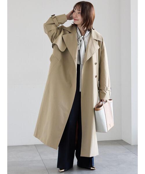Te chichi（テチチ）の「ロングトレンチコート《2026 spring catalog item》（その他アウター・レディース・ベージュ・F）」の4枚目の写真