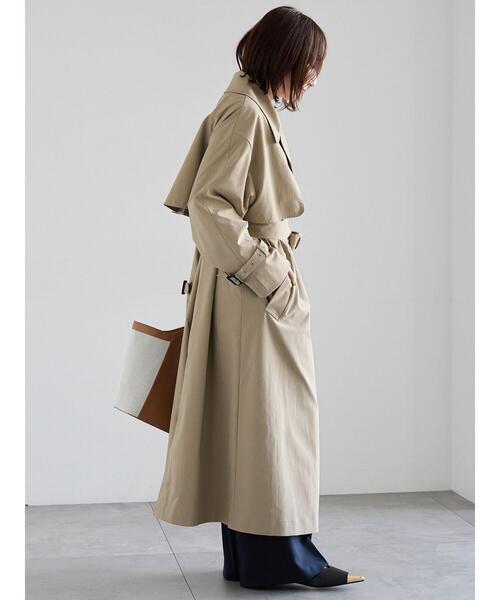 Te chichi（テチチ）の「ロングトレンチコート《2026 spring catalog item》（その他アウター・レディース・ベージュ・F）」の9枚目の写真