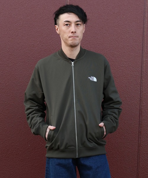 THE NORTH FACE（ザノースフェイス）の「THE NORTH FACE/ザ・ノース・フェイス ボンバースウェットジャケット Bomber Sweat Jacket NT12639（MA-1・メンズ・ブラック/オリーブ・M/L/XL/XXL）」の11枚目の写真