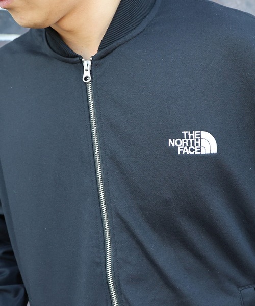 THE NORTH FACE（ザノースフェイス）の「THE NORTH FACE/ザ・ノース・フェイス ボンバースウェットジャケット Bomber Sweat Jacket NT12639（MA-1・メンズ・ブラック/オリーブ・M/L/XL/XXL）」の8枚目の写真