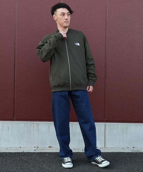 THE NORTH FACE（ザノースフェイス）の「THE NORTH FACE/ザ・ノース・フェイス ボンバースウェットジャケット Bomber Sweat Jacket NT12639（MA-1・メンズ・ブラック/オリーブ・M/L/XL/XXL）」の13枚目の写真